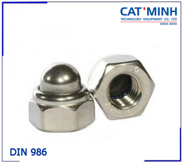 Hexagon domed cap nuts DIN 986