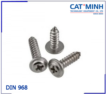 Cross recessed pan head with washer self-tapping screws DIN 968