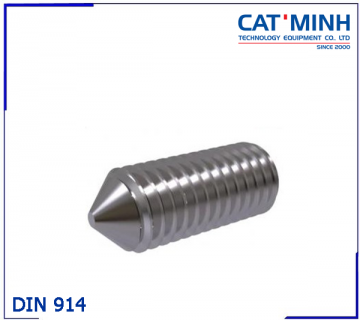 Hexagon socket set screws with cone point DIN 914